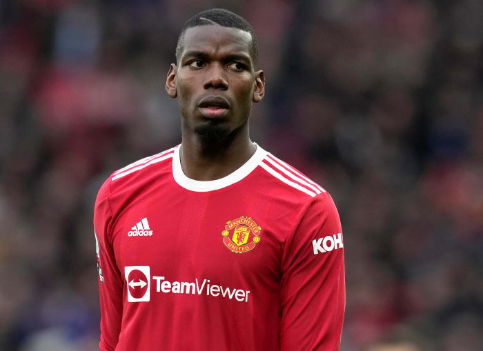 Paul Pogba pictured during Man United's game with Southampton on February 12, 2022